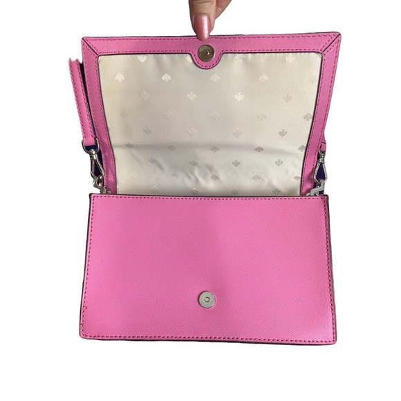 Kate Spade New York Cameron Monotone Convertible Crossbody Bright Peony - Picture 3 of 12